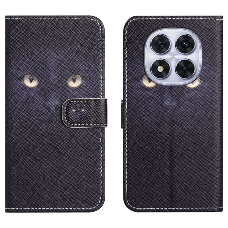 Lederhüllen Xiaomi Redmi Note 15 Pro Plus 5g Handyhülle Schwarze Katze