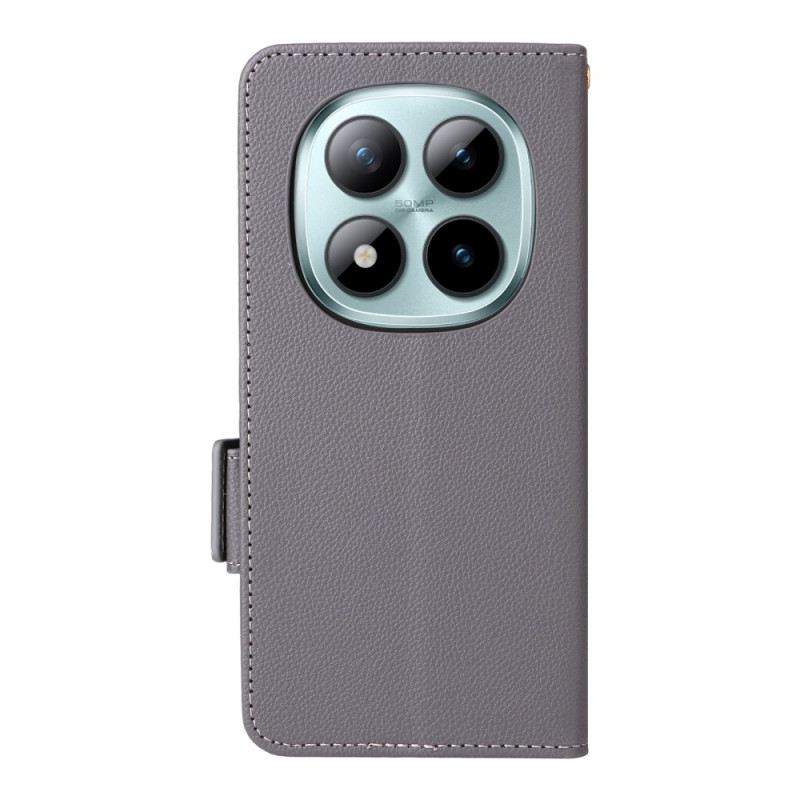 Lederhüllen Xiaomi Redmi Note 15 Pro Plus 5g Litschi-kunstleder Mit Riemen