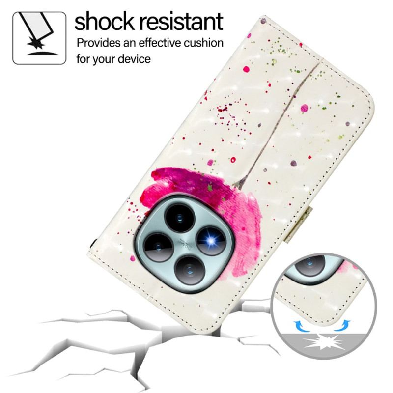 Lederhüllen Xiaomi Redmi Note 15 Pro Plus 5g Mohnblume