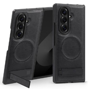 Hülle Für Samsung Galaxy Z Fold 7 Magsafe Leder-look Und Ständer