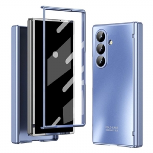 Hülle Für Samsung Galaxy Z Fold 7 Metallic-effekt Mit Displayschutzfolie