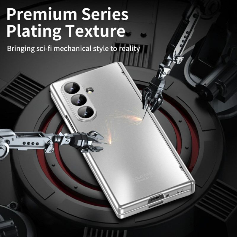 Hülle Für Samsung Galaxy Z Fold 7 Metallic-effekt Mit Displayschutzfolie