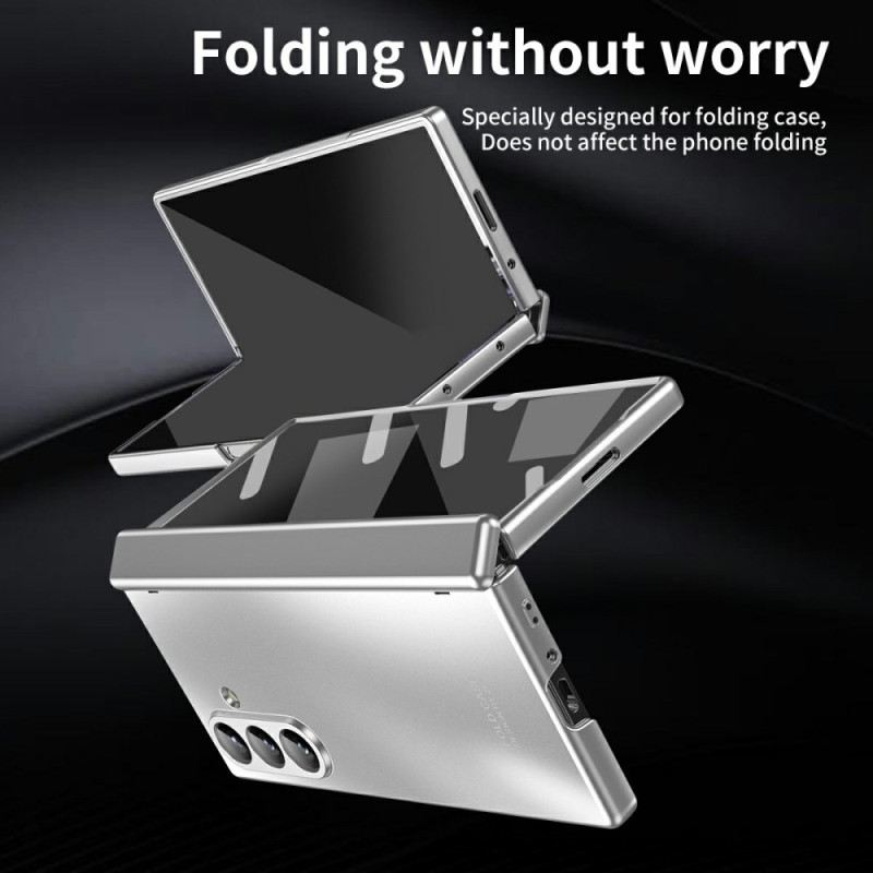 Hülle Für Samsung Galaxy Z Fold 7 Metallic-effekt Mit Displayschutzfolie