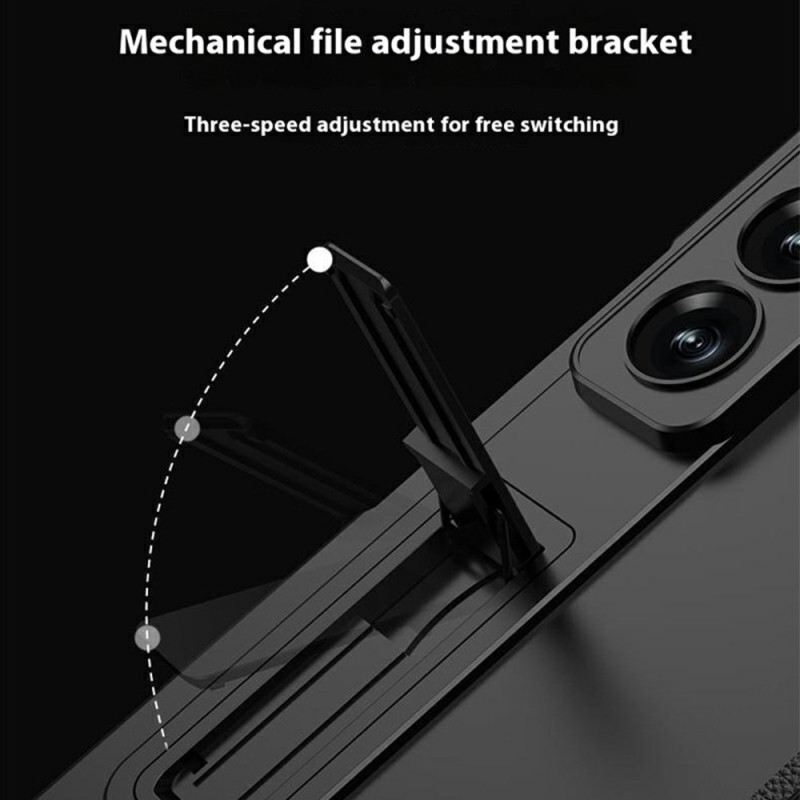 Hülle Samsung Galaxy Z Fold 7 Handyhülle Displayschutzfolie Und Magnetischer Ständer