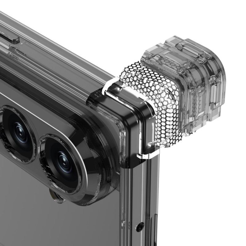 Hülle Samsung Galaxy Z Fold 7 Handyhülle Transparentes Magnetisches Scharnier Mit Ständer