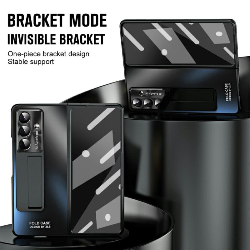 Hülle Samsung Galaxy Z Fold 7 Mattes Design Mit Ständer Und Displayschutzfolie