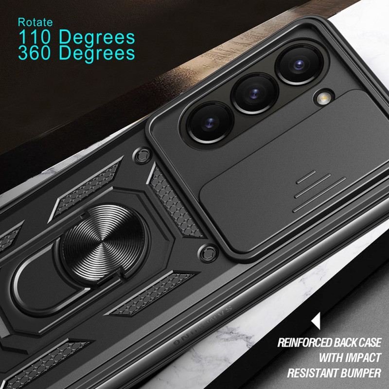 Hülle Samsung Galaxy Z Fold 7 Ringhalter Und Verschiebbare Kameraabdeckung