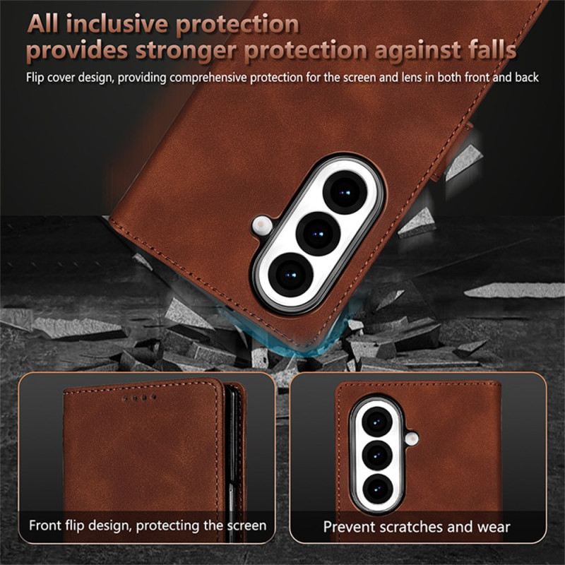 Lederhüllen Für Samsung Galaxy Z Fold 7 Azns Wildleder-effekt