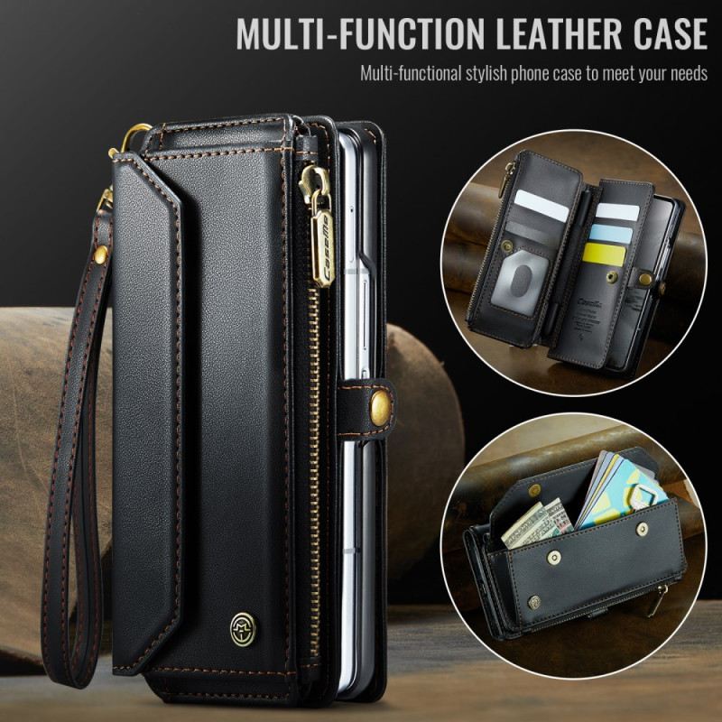 Lederhüllen Für Samsung Galaxy Z Fold 7 Caseme Brieftasche