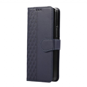 Lederhüllen Samsung Galaxy Z Fold 7 Geprägtes Muster Mit Trageriemen