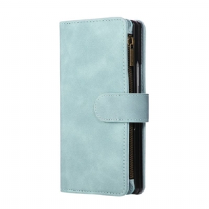 Lederhüllen Samsung Galaxy Z Fold 7 Handyhülle Geldbörse In Wildlederoptik Mit Schulterriemen