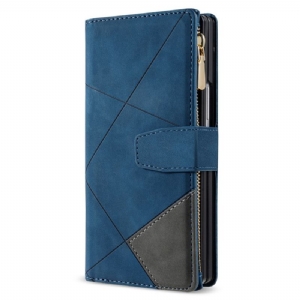 Lederhüllen Samsung Galaxy Z Fold 7 Zweifarbige Brieftasche