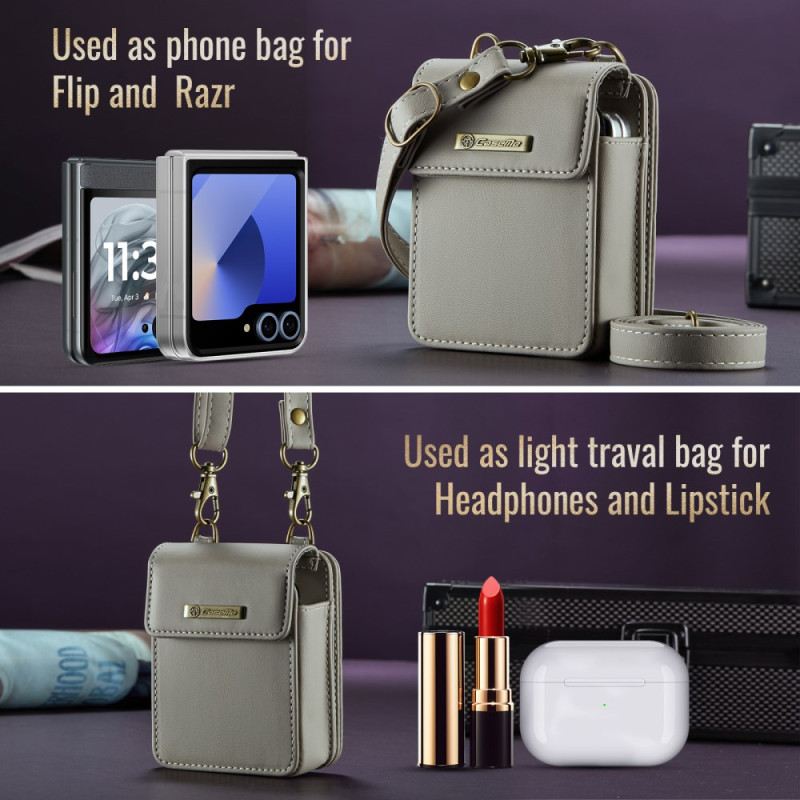 Case Samsung Galaxy Z Flip 7 Fe Rfid-geldbörse Mit Schultergurt