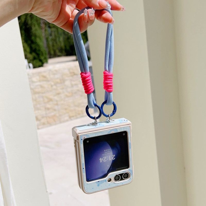 Hülle Für Samsung Galaxy Z Flip 7 Fe Bärenmotiv Und Handschlaufe