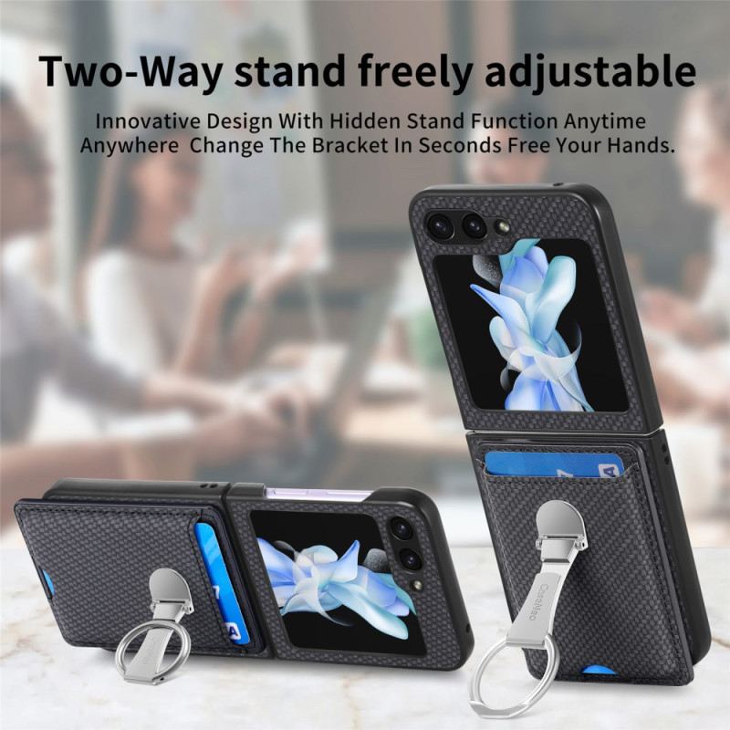 Hülle Für Samsung Galaxy Z Flip 7 Fe Faltbarer Ständer Und Kartenhalter