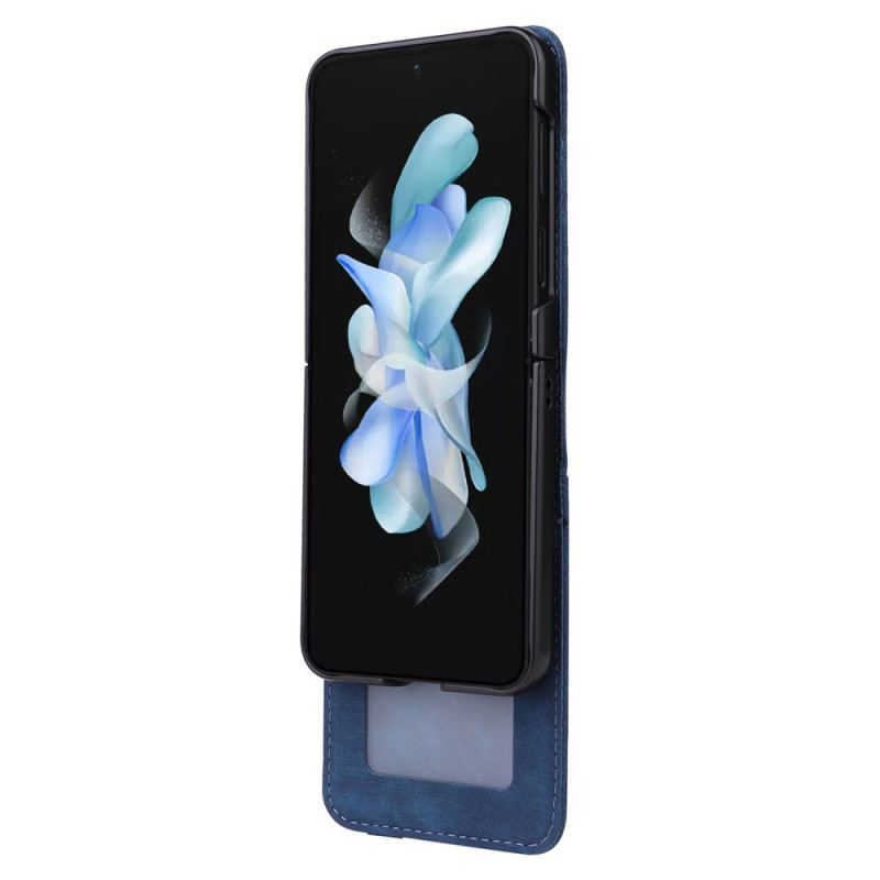 Hülle Für Samsung Galaxy Z Flip 7 Fe Kartenhalter In Lederoptik