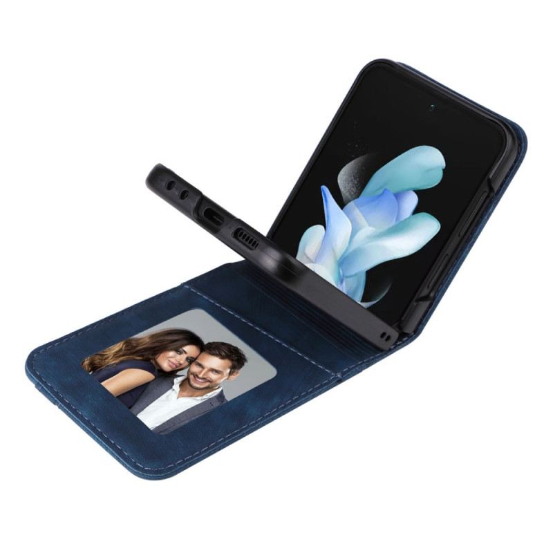 Hülle Für Samsung Galaxy Z Flip 7 Fe Kartenhalter In Lederoptik