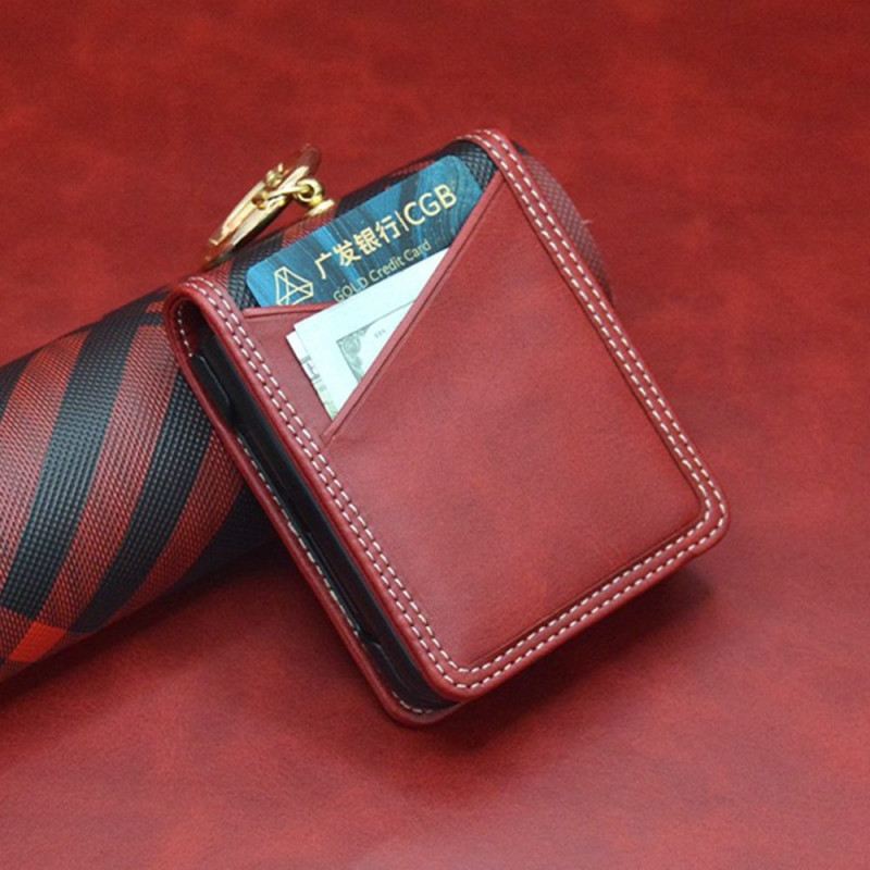 Hülle Für Samsung Galaxy Z Flip 7 Fe Kartenhalter Und Metallring