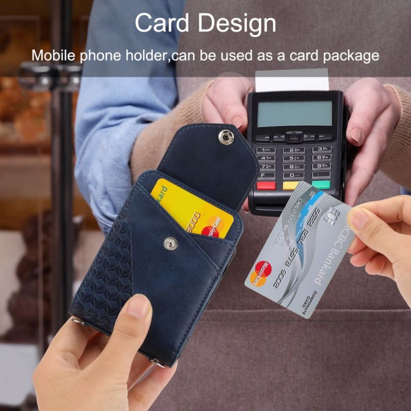 Hülle Für Samsung Galaxy Z Flip 7 Fe Kunstleder-fries Mit Schultergurt