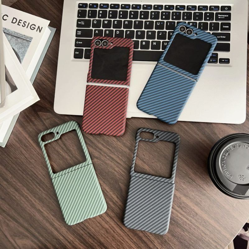 Hülle Für Samsung Galaxy Z Flip 7 Fe Magnetische Carbonfaser-textur