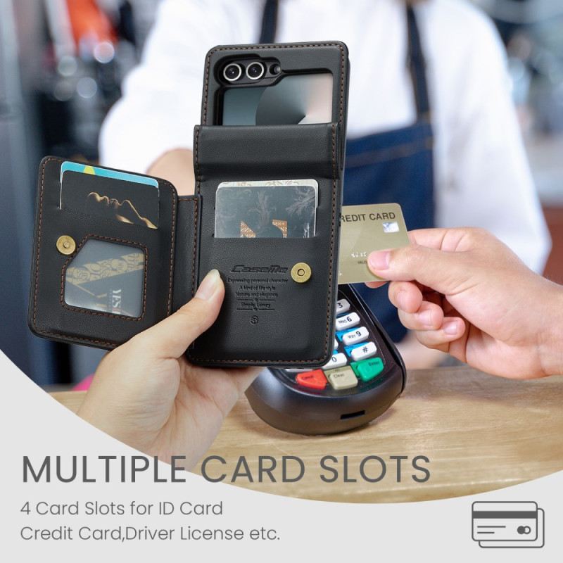Hülle Für Samsung Galaxy Z Flip 7 Fe Rfid-schutz 5 Kartenfächer