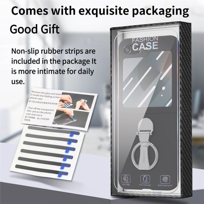 Hülle Für Samsung Galaxy Z Flip 7 Fe Ringhalter Und Displayschutzfolie