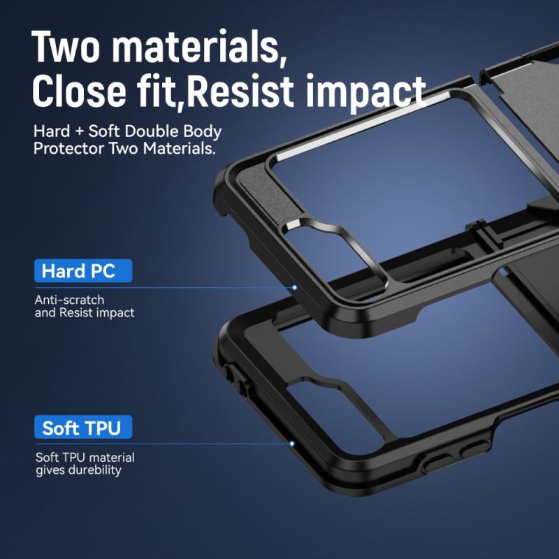 Hülle Für Samsung Galaxy Z Flip 7 Fe Robuste Metalloptik