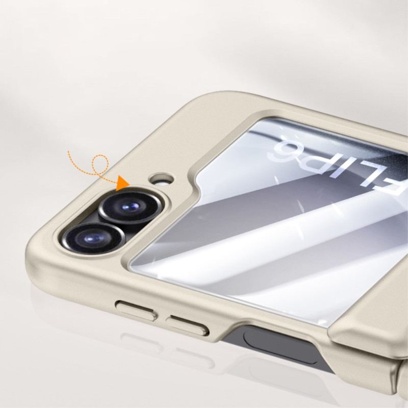 Hülle Für Samsung Galaxy Z Flip 7 Fe Rückseitenschutz Aus Gehärtetem Glas Und Displayschutzfolie