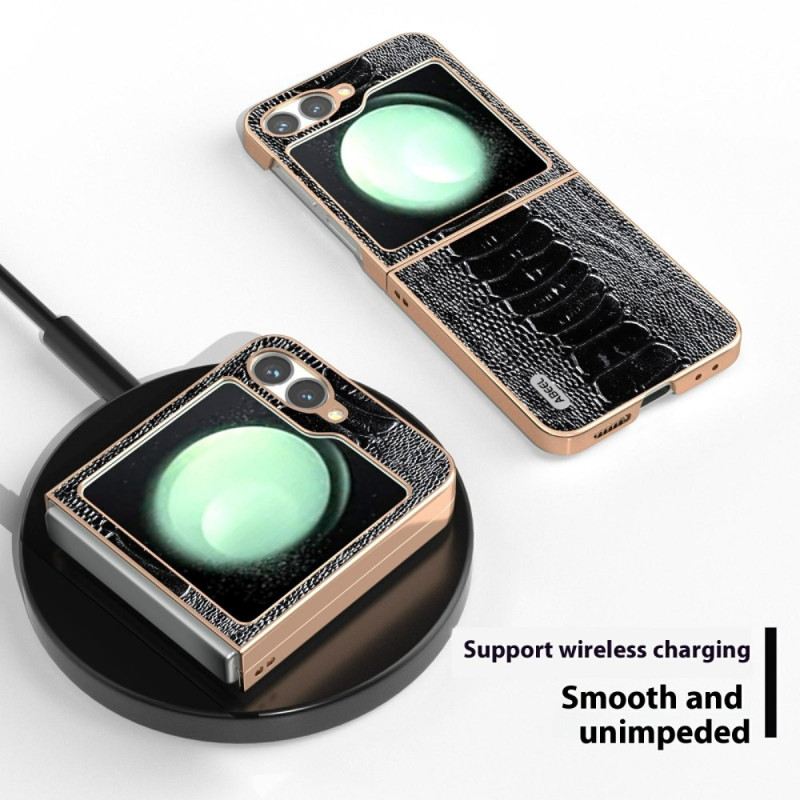 Hülle Für Samsung Galaxy Z Flip 7 Fe Stil Krokodilmuster