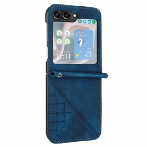 Hülle Samsung Galaxy Z Flip 7 Fe Gemusterte Geldbörse