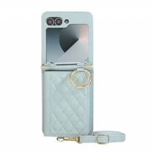 Hülle Samsung Galaxy Z Flip 7 Fe Gesteppt Mit Schultergurt