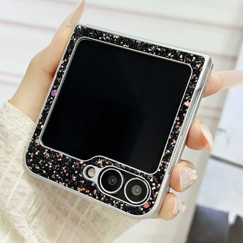 Hülle Samsung Galaxy Z Flip 7 Fe Glitzerdesign