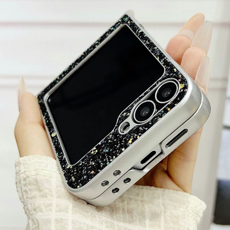 Hülle Samsung Galaxy Z Flip 7 Fe Glitzerdesign