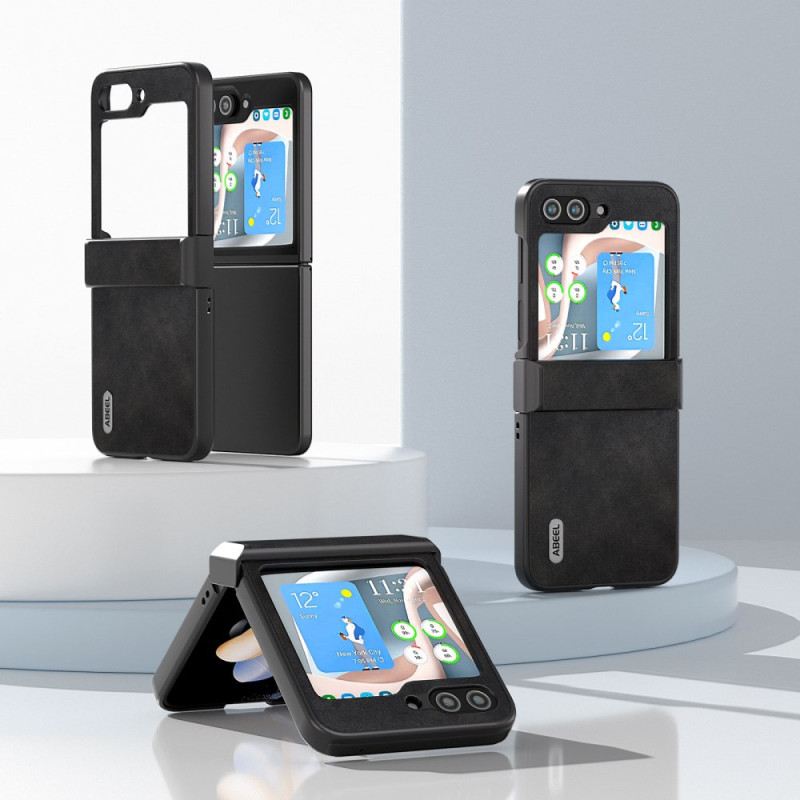 Hülle Samsung Galaxy Z Flip 7 Fe Handyhülle Abeel Vintage-lederdesign