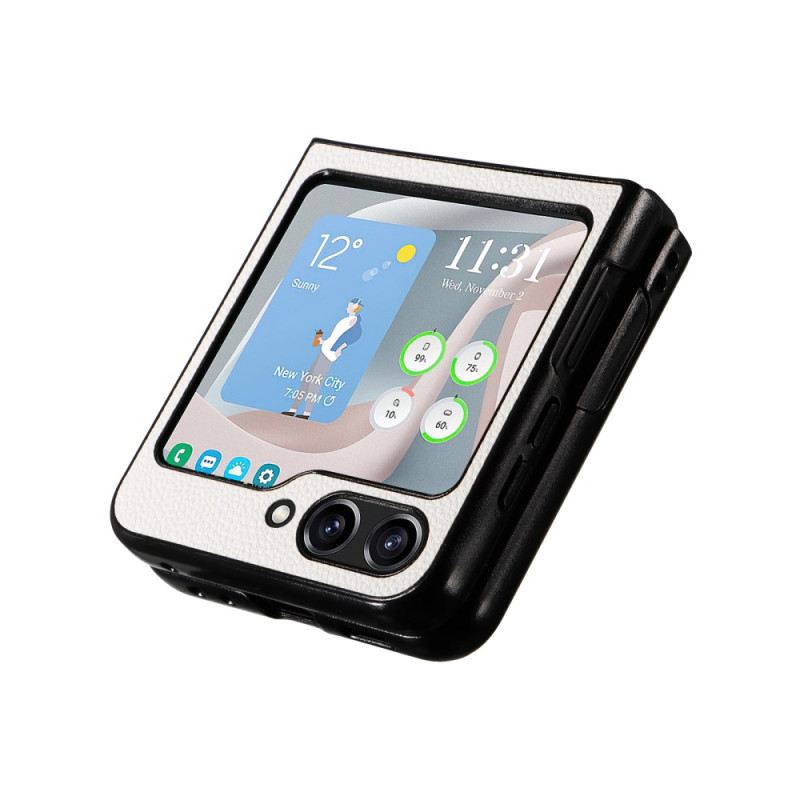 Hülle Samsung Galaxy Z Flip 7 Fe Handyhülle Dezentes Lederdesign