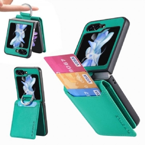 Hülle Samsung Galaxy Z Flip 7 Fe Handyhülle Kartenhalter Mit Ständer Und Ring
