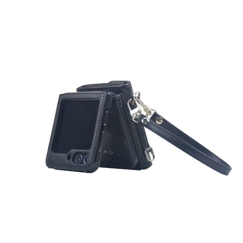 Hülle Samsung Galaxy Z Flip 7 Fe Handyhülle Kartenhalter Und Trageriemen