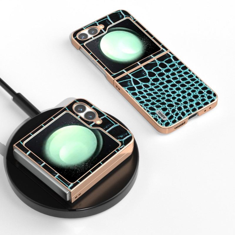 Hülle Samsung Galaxy Z Flip 7 Fe Handyhülle Krokodilstruktur