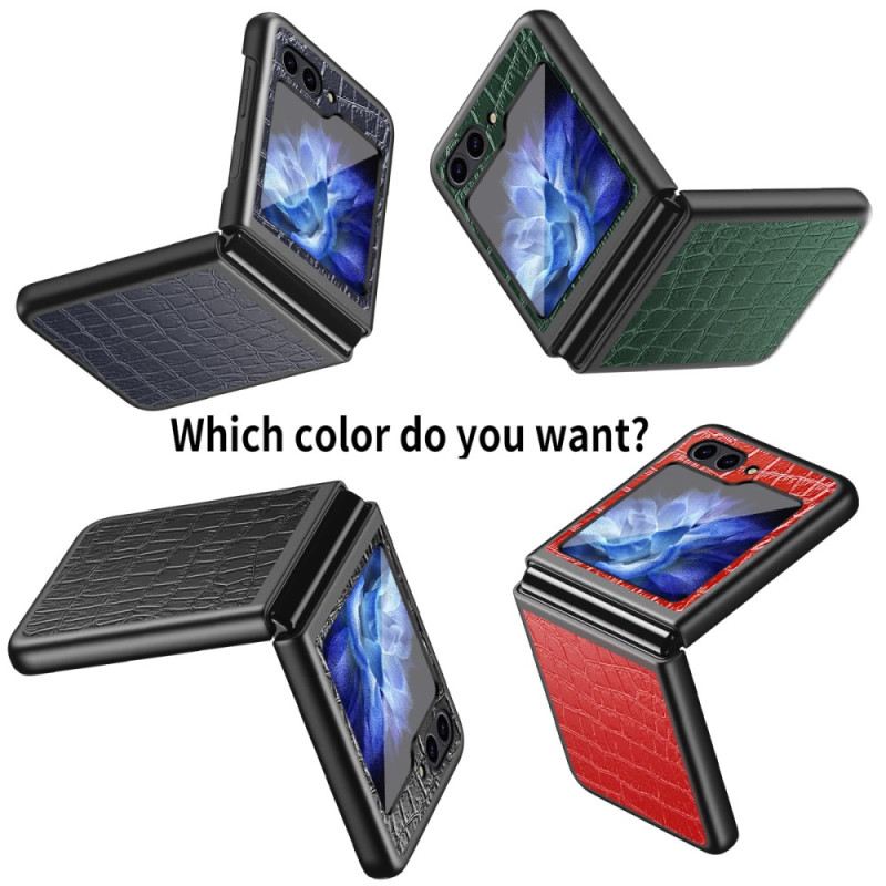 Hülle Samsung Galaxy Z Flip 7 Fe Handyhülle Krokodilstruktur