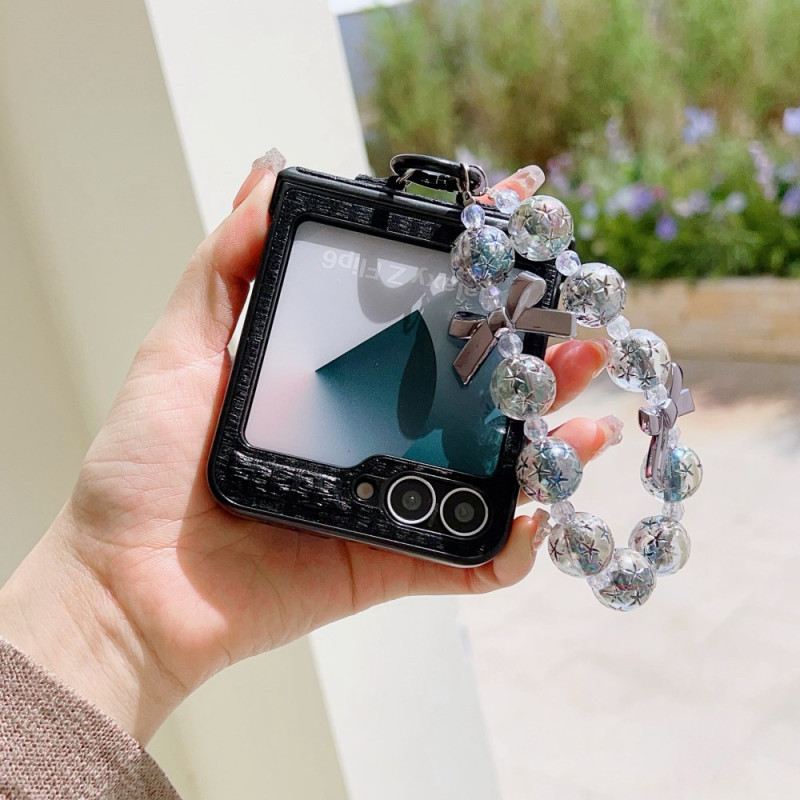 Hülle Samsung Galaxy Z Flip 7 Fe Handyhülle Kunstleder Und Originelle Handschlaufe