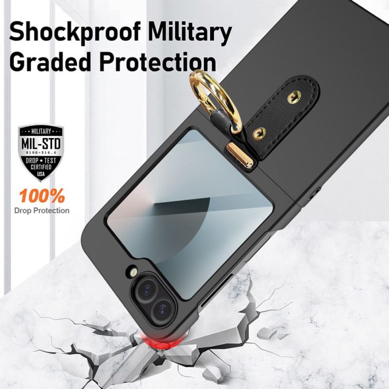 Hülle Samsung Galaxy Z Flip 7 Fe Handyhülle Ringhalter Und Schutzfolie