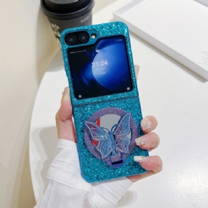 Hülle Samsung Galaxy Z Flip 7 Fe Handyhülle Strass-schmetterlingsständer