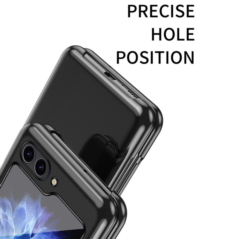 Hülle Samsung Galaxy Z Flip 7 Fe Handyhülle Transparentes Design Und Metallic-effekt