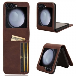 Hülle Samsung Galaxy Z Flip 7 Fe Kartenetui Im Lederdesign