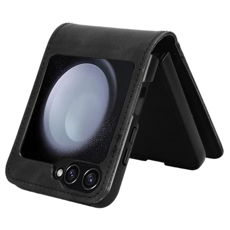 Hülle Samsung Galaxy Z Flip 7 Fe Kartenetui Im Lederdesign