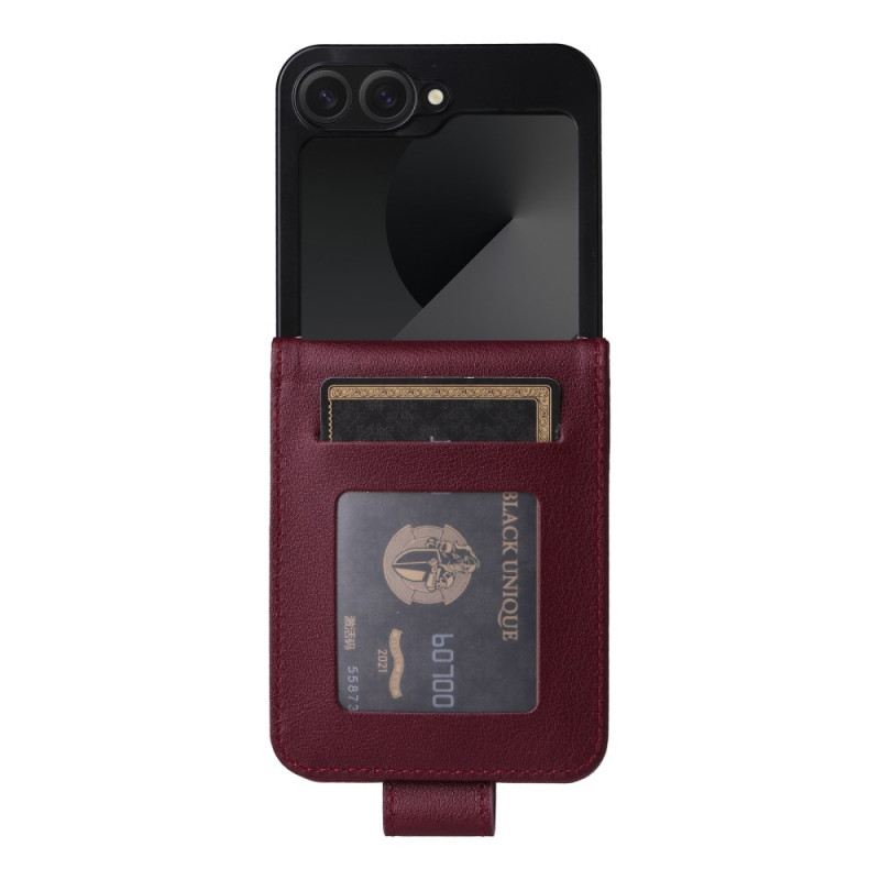 Hülle Samsung Galaxy Z Flip 7 Fe Kartenhalter In Lederoptik