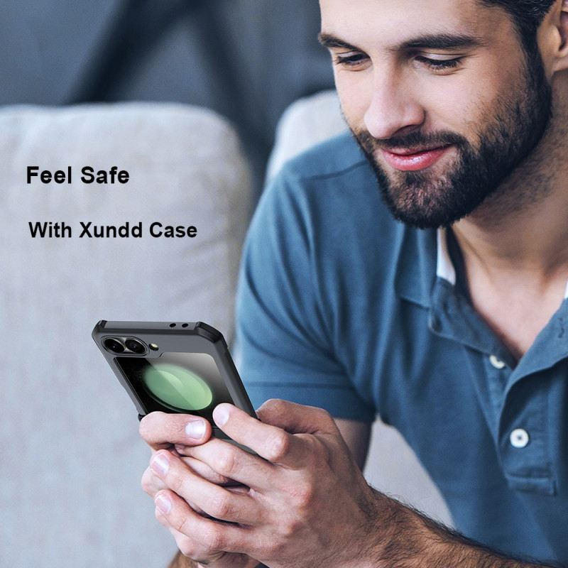 Hülle Samsung Galaxy Z Flip 7 Fe Kleine Displayschutzfolie Auf Der Rückseite Xundd