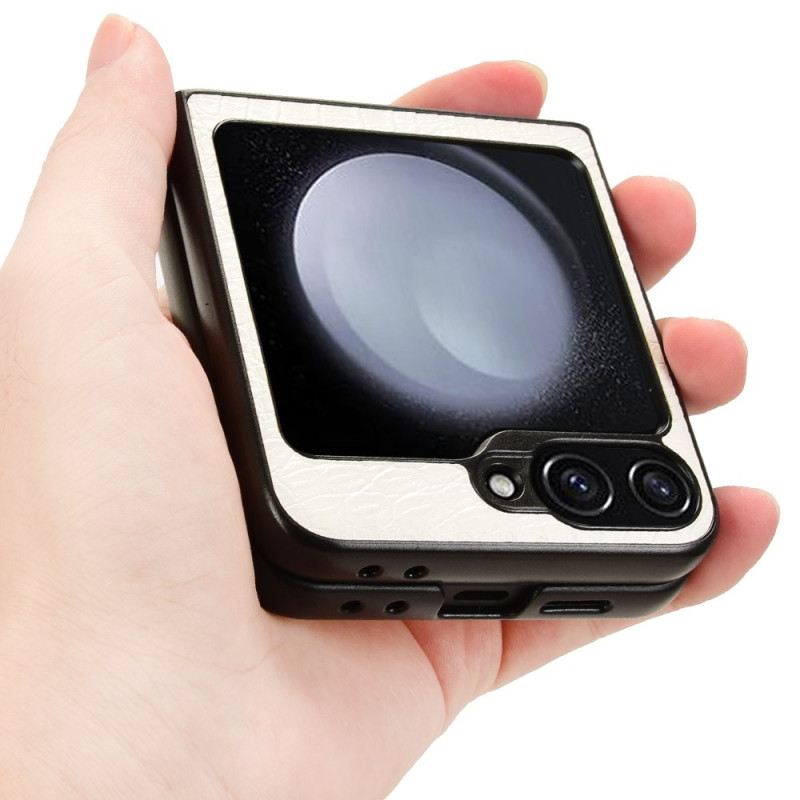 Hülle Samsung Galaxy Z Flip 7 Fe Krokodilstruktur