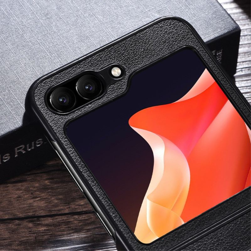 Hülle Samsung Galaxy Z Flip 7 Fe Lederoptik Magsafe-kompatibel