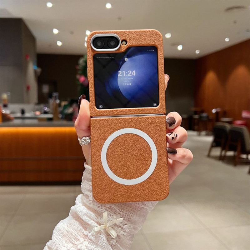 Hülle Samsung Galaxy Z Flip 7 Fe Lederstruktur